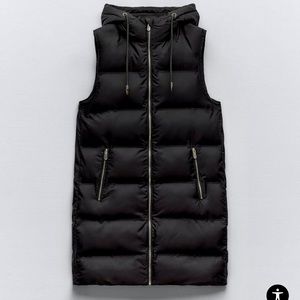 ZARA WATER REPELLENT WIND PROTECTION PUFFER VEST